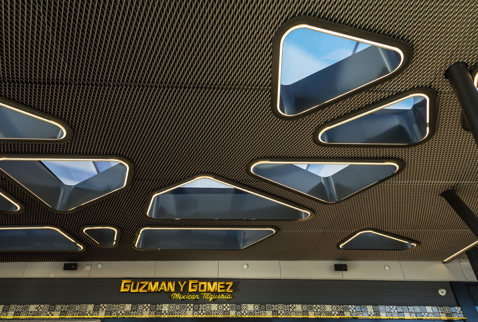 Guzman y Gomez Expanded Metal Canopy